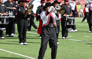 TTU Goin Band on the field